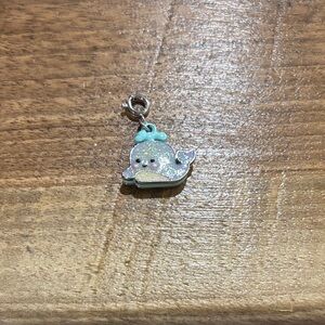 Cute Glitter Whale Charm